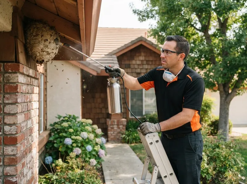Residential Wasp Nest Elimination in Elk Grove, 